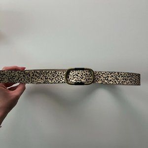 Animal Print Pony Hair Belt